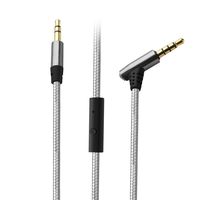 Aux Cable, Tsumbay Audio Cable with Microphone and in-line Control, 3.5mm Male to Male Cable Headphone Cable Premium Nylon Auxiliary Cord for Headphones, PS4, Home/Car Stereos (1m)