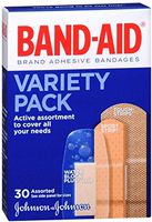 BAND-AID Variety Pack 30 Each (Pack of 3)
