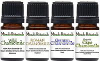 Miracle Botanicals Chamomile Essential Oil Sampler - Set of 4 100% Pure Therapeutic Grade Essential Oils - German Chamomile, Roman Chamomile, Organic Cape Chamomile, and Wild Chamomile -(4)5ml