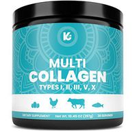 Keppi Keto Multi Collagen Protein Powder - 5 Types of Pure Food Sourced Collagen Peptides - Sourced from Wild Fish, Free Range Chicken & Bovine Bone Broth Peptides
