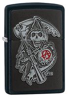 Zippo Sons of Anarchy Emblem Black Matte Pocket Lighter