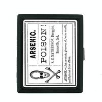 Perfection In Style Metal Cigarette Case Vintage Halloween Design 022