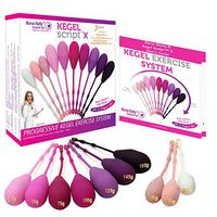 Nurse Hatty® Kegel Exercise Weights - Set of 10 Premium Silicone Vaginal Kegel Balls 25g-165g - Dr. Recommended for Bladder Control & Pelvic Floor - 3 Starters & 7 Advanced Weights w/Training Guide