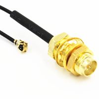 U.FL/IPX to RP-SMA Female Nut Bulkhead Pigtail 1.13 Cable For PCI Wifi Card 20cm Quick USA Shipping