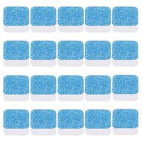 MAMaiuh 20PCS Washing Machine Cleaner Effervescent Tablets Descaler Deep Cleaning Remover Deodorant Durable Septic System Saver Strength Cleaner (Blue)