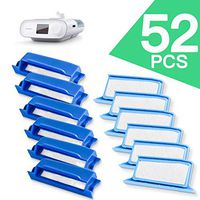 Filters for Phillips Respironics Dreamstation, Filter Supplies Accessories for Machine - 6 Reusable Filter Slot - Assemble is Needed - 26 Pollen and 26 Ultra Fine Filters