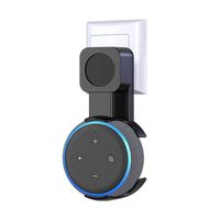 isilky Upgraded Outlet Wall Mount Holder Stand for Echo Dot 3rd Generation (No Muffled Sound) Space-Saving Alexa Accessories for Your Smart Home Speakers Without Mess Wires Or Screws