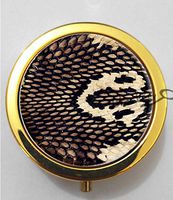 BlackKey Snake Skin Pattern 3-Compartment Decorative Pocket Gift Box Case Organizer for Pill, Color 2 -1338