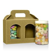 Window Kraft Gable Boxes 6-3/4" X 3 1/4" X 5 7/8" | Quantity: 25