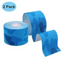 Freshday 2 Pack Sport Pain Relief Kinesiology Tape,Muscle Elastic Therapeutic Tape Waterproof & Athletic Taping for Knee, Shoulder, Ankle and Muscles (Blue Camouflage)