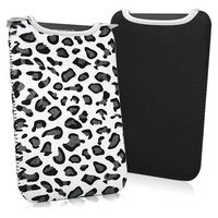 Kindle Fire Case, BoxWave [Snow Leopard Plush SlipSuit] Animal Leopard Print Padded Soft Sleeve for Amazon Kindle Fire