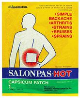 529479 Salonpas Capsicum Patch Hot 50 Per Box by Hisamitsu Corp -Part no. 529479