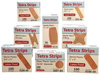 Tetra Strips Adhesive Bandage, Fabric, X-Large, 2" x 4" Latex-Free Sterile, 50 Bandages per Box, 36 Boxes per Case