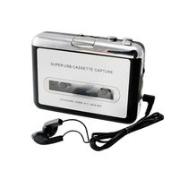 Enshey Cassette Player Portable Walkman Cassette Tape to MP3 iPod CD Converter Capture Audio Music Player via USB, Compatible with Laptops Mac and Personal Computers with Earphones