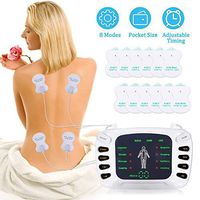 SHENGMI Tens Unit Muscle Stimulator with 8 Modes 12 Pads,TENS Machine for Back Pain and Neck Pain Relief,Dual Channel Rechargeable Physical Therapy Equipment