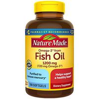 Nature Made Omega-3†† from Fish Oil 1200 mg Softgels, 100 Count for Heart Health† (Packaging May Vary)