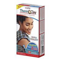 Therm-O-Clay Reusable Hot or Cold Therapy Pack for Injuries, Swelling, Inflammation, Muscle Soreness, Sprains and Bruises, Natural Clay Compress for Pain Relief 12" x 10", Includes Washable Cover.