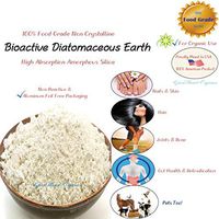 DIATOMACEOUS EARTH (DE) Superior Amorphous Non Crystalline Bio Active Silica Food Grade & 100% Natural (4 Oz)