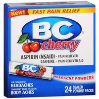 BC Headache Powders, Cherry 24 ea Pack of 4