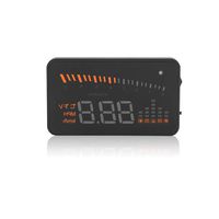 Qiilu Universal Car HUD Head Up Display OBD2 Digital Speedometer Projector Windshield Projection Film Over Speed Warning for Car, Truck, Motorcycle, SUV