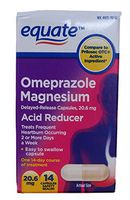 Equate - Omeprazole Magnesium 20.6 mg, Acid Reducer, Delayed Release, 14 Capsules