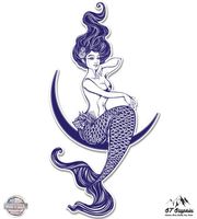 GT Graphics Mermaid Beautiful - 3" Vinyl Sticker - for Car Laptop I-Pad Phone Helmet Hard Hat - Waterproof Decal