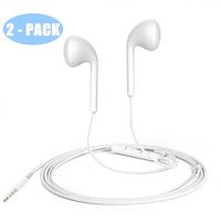 Android Earbuds with Microphone, 3.5mm Stereo Wired Earphones Headphones for Phone 6 6s 6 Plus/Pad/Computer/Laptop / MP3 MP4,Support Volume Control