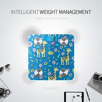 LYAOE Bluetooth Body Fat Scale Giraffe Handdrawn Elements Creative Smart Wireless Scale with LCD Display Measuring Body Weight Bmi and Health Digital Scale