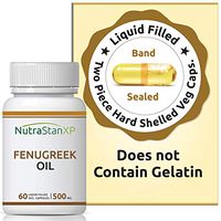 NutrastanXP Fenugreek Seed Oil Supplement 500 Mg - 60 Liquid Filled Vegetarian Capsules