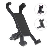 Bicycle Phone Mount Shockproof Stable Bracket,360°Rotation Silicone Bike Phone Holder for iPhone Android GPS Bike Accessories. Universal 3.5 to 6.5 Inches (Black)