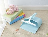 VitsunHoo Plastic Window Squeegee and Dust Pan Combo (Blue)