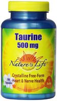 Nature's Life Taurine Capsules, 500 Mg, 100 Count