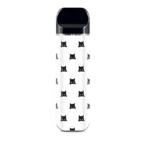 IT'S A SKIN Decal Vinyl Wrap for Smok Novo Pod System Vape Sticker Sleeve/Sneaky cat Kitten Pattern Black on White