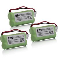 EBL BT166342 Batteries Compatible with Vtech BT266342 BT183342 CS6114 CS6429 CS6719 AT&T EL52100 EL51203 DECT 6.0 Cordless Phone and Vtech DM221 DM221-2 Digital Audio Baby Monitor, 3 Pack