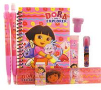Dora Stationery Set - Hot Pink