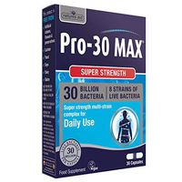 Natures Aid PRO-30 Max (30 Billion Daily Probiotic) - Pack of 30 Vegetarian Capsules