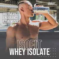 Nutrex Research IsoFit | 100% Instantized Whey Protein Isolate | Lactose-Free, Gluten-Free | Peanut Butter Toffee | 30 Servings