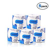 onegoodcar Toilet Paper Utra Soft Toilet Tissue 3PLY Hollow Replacement Roll Paper Bath Tissue - Strong & Highly Absorbent Toilet Paper Roll Paper Towel Easy Degrade (5 rolls)