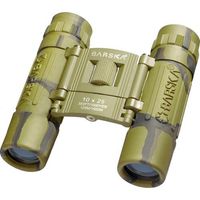 BARSKA Binoculars AB10119 10x25 Lucid View, Camo, Compact, Blue Lens, Clam