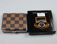 Pocket Leather Cigarette(20pcs) Tobacco Case Wallet Box Holder, 3.5"*3.75"