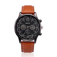Fxbar,Charm Men Watch Brand Hot Sale Analog Wrist Watch Alloy Quartz Mens Watches(Brown)
