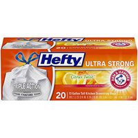 Hefty Ultra Strong Tall Kitchen Drawstring Trash Bag, Citrus Twist, 20 Count (Pack of 1)
