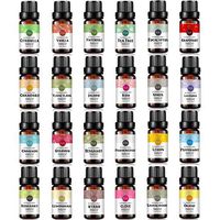 RAINBOW ABBY Top 24 Essential Oil Set(Rose,Jasmine,Lavender,Sandalwood,Vanilla,Chamomile,Orange,Lemon,Bergamot,Lemongrass,Eucalyptus,Cinnamon,Frankincense,Myrrh and Others)