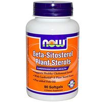 Now Foods, Beta-Sitosterol Plant Sterols, 90 Softgels