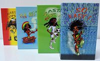 2-Eclipse Magnetic Flip Top Aluminum Rasta CIgarette Case Fit Kings's, 3131R
