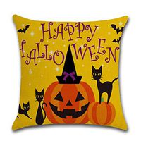 Bosji (45 x 45cm) Pillow Covers,Horror Halloween Decorative Castle Ghost Festival Throw Pillowcase Home Decor Cloth 2 Sides Printed Zipper Sofa Pillow Case