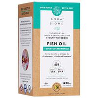 Aqua Biome by Enzymedica, Fish Oil + Sports Performance, Complete Omega 3 Supplement, Gluten Free and Non-GMO, 60 softgels (30 servings)