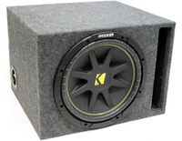 ASC Package Single 15" Kicker Sub Box Vented Port Subwoofer Enclosure C15 Comp 500 Watts Peak