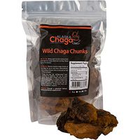 Alaska Chaga Mushroom Chunks (4 Oz) - Organic, Wild-Harvested Antioxidant Mushroom Tea - Supports Immune System