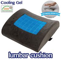 Back Pillow Lumbar Pillow- Lumbar Cushion- Cooling Gel Lumbar Support Pillow Seat Pillow Chair Pillow Memory Foam Lumbar Cushion, Orthopedic Lumbar Pillow Car Pillow Sitting Pillow